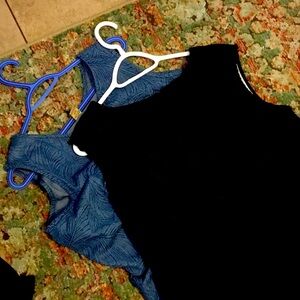 Two Dresses Denim And Black